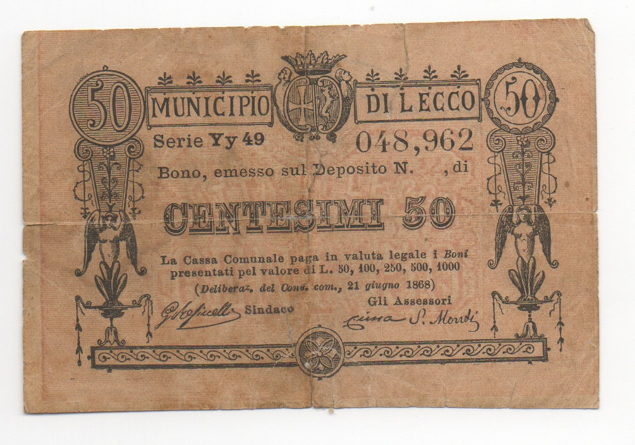 50 Centesimi municipio di Lecco